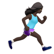 Mujer Corriendo Mirando Hacia La Derecha: Tono De Piel Oscuro Apple iOS 17.4.