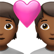 Pareja Enamorada: Persona, Persona, Tono De Piel Oscuro Medio Apple iOS 17.4.