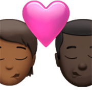 Beso: Persona, Hombre, Tono De Piel Oscuro Medio, Tono De Piel Oscuro Apple iOS 17.4.