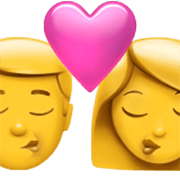 Beso - hombre, mujer Apple iOS 17.4.