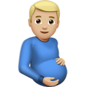 Hombre Embarazado: Tono De Piel Claro Medio Apple iOS 17.4.