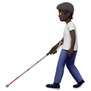 Persona Con Bastón: Tono De Piel Oscuro Apple iOS 17.4.
