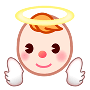 Bebé ángel: Tono De Piel Claro emojidex 1.0.34.