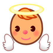 Bebé ángel: Tono De Piel Medio emojidex 1.0.34.