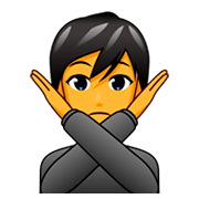 Persona Haciendo El Gesto De «no» emojidex 1.0.34.