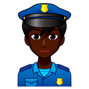 Agente De Policía Hombre: Tono De Piel Oscuro emojidex 1.0.34.