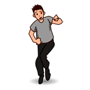 Hombre Bailando: Tono De Piel Claro Medio emojidex 1.0.34.