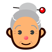 Anciana: Tono De Piel Medio emojidex 1.0.34.