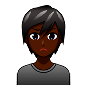 Persona Haciendo Pucheros: Tono De Piel Oscuro emojidex 1.0.34.