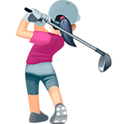 Mujer Jugando Al Golf: Tono De Piel Claro Facebook 15.0.