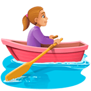 Mujer Remando En Un Bote: Tono De Piel Claro Medio Facebook 15.0.