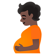 Persona Embarazada: Tono De Piel Oscuro Google 15.0.