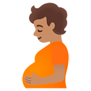 Persona Embarazada: Tono De Piel Medio Google 15.0.
