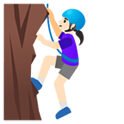 Mujer Escalando: Tono De Piel Claro Google 15.0.