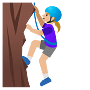 Mujer Escalando: Tono De Piel Claro Medio Google 15.0.