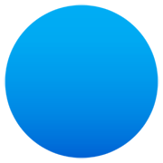 Círculo Azul Grande JoyPixels 7.0.