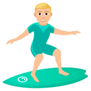 Hombre Haciendo Surf: Tono De Piel Claro Medio JoyPixels 7.0.