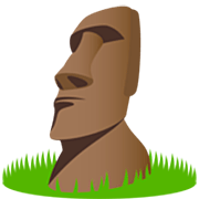 Estatua Moái JoyPixels 7.0.