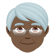 Persona Adulta Madura: Tono De Piel Oscuro JoyPixels 7.0.