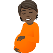 Persona Embarazada: Tono De Piel Oscuro JoyPixels 7.0.
