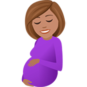 Mujer Embarazada: Tono De Piel Medio JoyPixels 7.0.