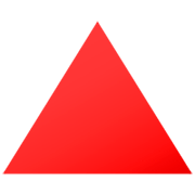 Triángulo Rojo Hacia Arriba JoyPixels 7.0.