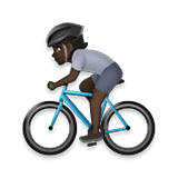 Persona En Bicicleta: Tono De Piel Oscuro LG Velvet.