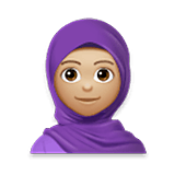 Mujer Con Hiyab: Tono De Piel Claro Medio LG Velvet.