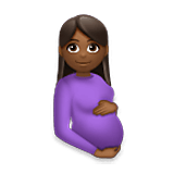 Mujer Embarazada: Tono De Piel Oscuro Medio LG Velvet.