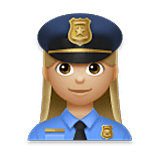 Agente De Policía Mujer: Tono De Piel Claro Medio LG Velvet.