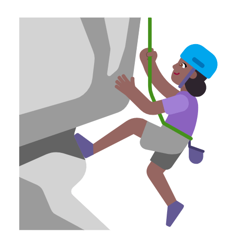 Mujer Escalando: Tono De Piel Oscuro Medio Microsoft Windows 11 23H2.