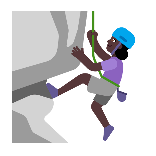 Mujer Escalando: Tono De Piel Oscuro Microsoft Windows 11 23H2.