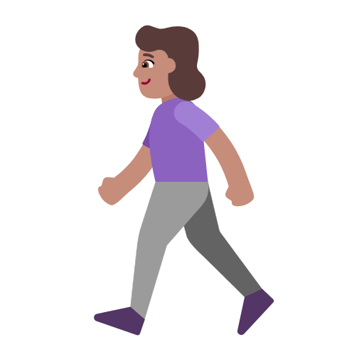 Mujer Caminando: Tono De Piel Medio Microsoft Windows 11 23H2.