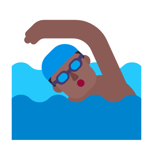 Hombre Nadando: Tono De Piel Oscuro Medio Microsoft Windows 11 23H2.