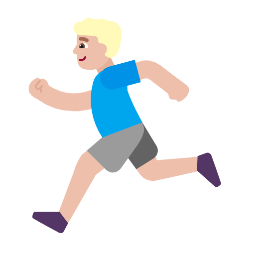 Hombre Corriendo: Tono De Piel Claro Medio Microsoft Windows 11 23H2.
