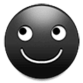 Carita de color negro sonriente Samsung One UI 5.0.