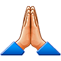 Manos En Oración: Tono De Piel Claro Medio Samsung One UI 5.0.
