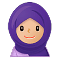 Mujer Con Hiyab: Tono De Piel Claro Medio Samsung One UI 5.0.