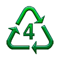 Símbolo de reciclaje para plástico tipo- 4 Samsung One UI 5.0.