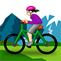 Mujer En Bicicleta De Montaña: Tono De Piel Claro Samsung One UI 5.0.