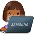 Tecnóloga: Tono De Piel Oscuro Medio Samsung One UI 5.0.