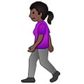 Mujer Caminando: Tono De Piel Oscuro Samsung One UI 5.0.
