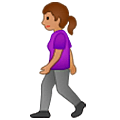 Mujer Caminando: Tono De Piel Medio Samsung One UI 5.0.