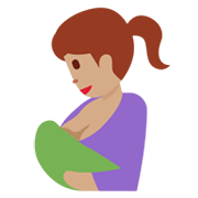 Lactancia Materna: Tono De Piel Medio Twitter Twemoji 14.0.