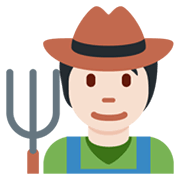 Agricultor: Tono De Piel Claro Twitter Twemoji 14.0.