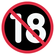 Prohibido Para Menos De 18 Años Twitter Twemoji 14.0.