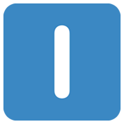 Indicador regional símbolo letra I Twitter Twemoji 14.0.