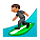 Hombre Haciendo Surf: Tono De Piel Oscuro Medio VKontakte(VK) 1.0.