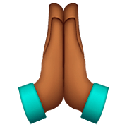 Manos En Oración: Tono De Piel Oscuro Medio WhatsApp 2.23.2.72.