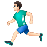Hombre Corriendo: Tono De Piel Claro WhatsApp 2.23.2.72.